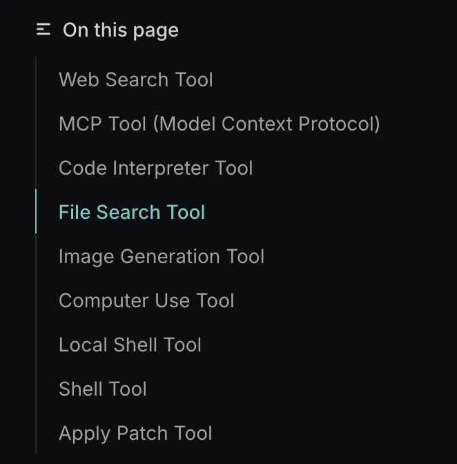 OpenAI Provider 기능