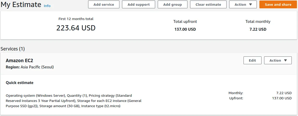 RI 3년 Partial Upfront